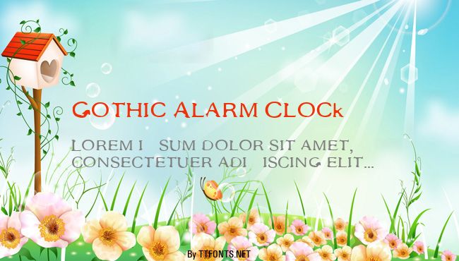 Gothic Alarm Clock example